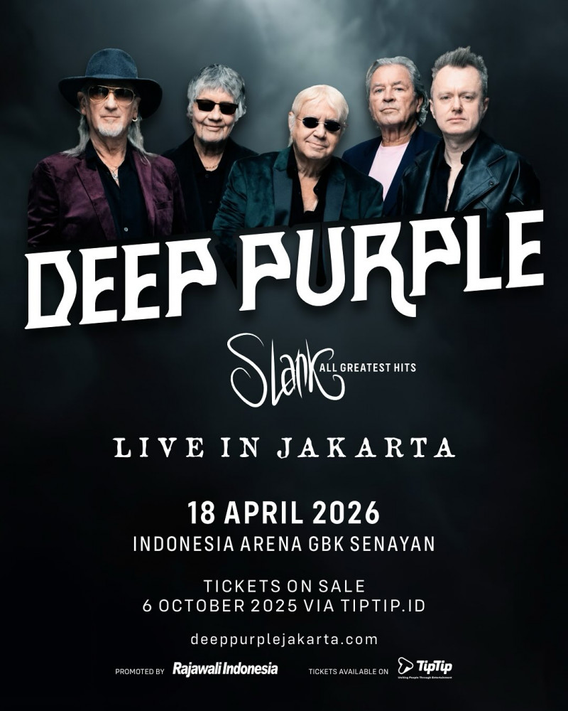 Jangan Sampai Kehabisan! Tiket Deep Purple & Slank Live In Jakarta Dijual Senin, 6 Oktober
