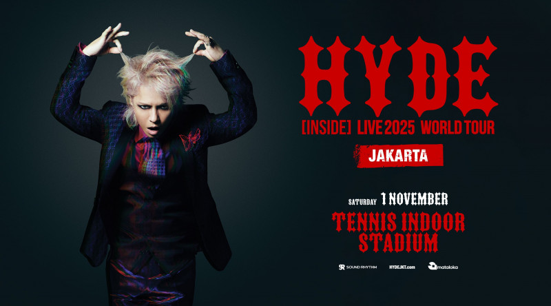 HYDE, Vokalis L'Arc-en-Ciel, Konser di Jakarta 1 November